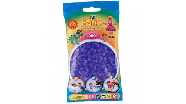 Hama Strijkkralen 1000 Lila Transparant