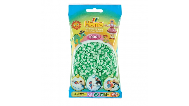 Hama Strijkkralen Mint Pastel 1000 Stuks