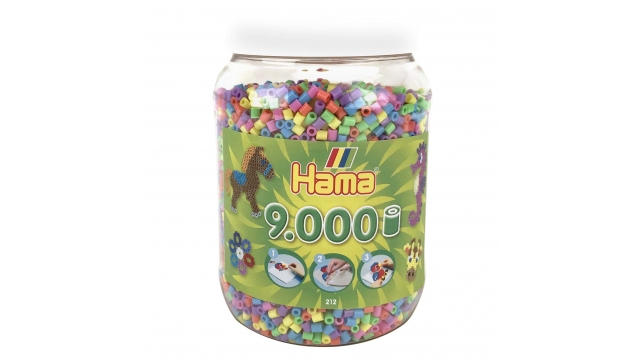 Hama Strijkkralen in Pot 9000 Stuks Pastel