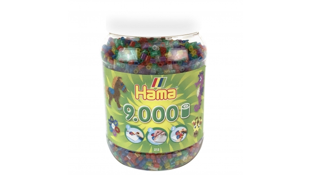 Hama Strijkkralen Glitter in Pot 9000 Stuks