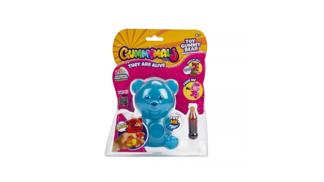 Gummymals Gummy Bear 12 cm + Licht en Geluid Blauw