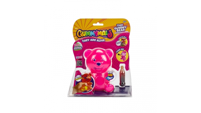 Gummymals Gummy Bear 12 cm + Licht en Geluid Roze