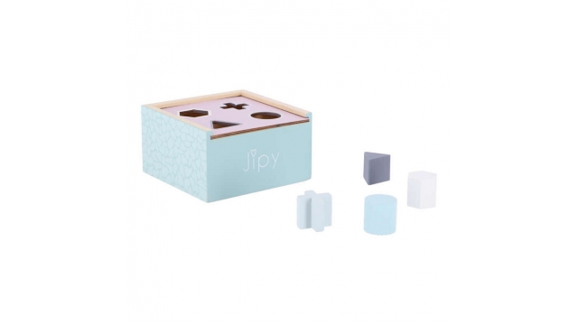 Jipy Houten Vormenstoof Paars-Blauw