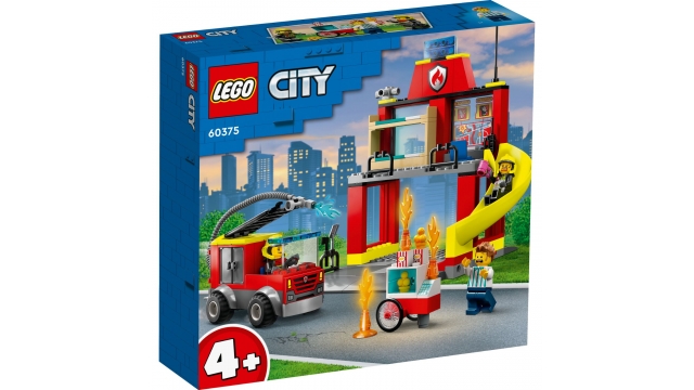 Lego City 60375 Brandweerkazerne en Brandweerwagen