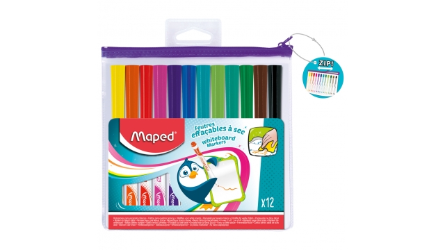 Maped Whiteboard Stiften 12 Kleuren