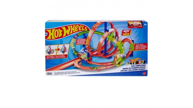 Hot Wheels Epic Crash Dash Set + Auto