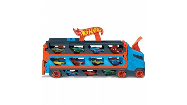 Hot Wheels Speedway Transportwagen + 3 Auto's