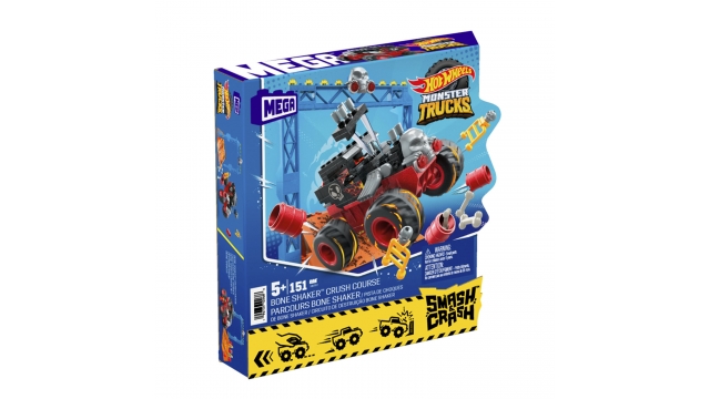 Mega Bloks Hot Wheels Monster Trucks Bone Shaker Crush Course