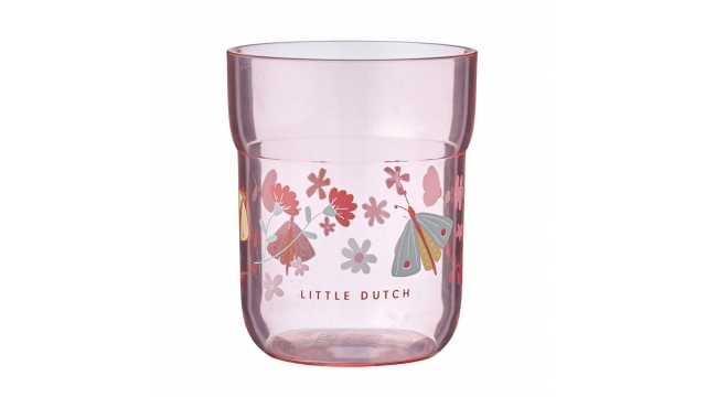 Mepal Kinderglas Little Dutch Flowers and Butterflies 250 ml Roze