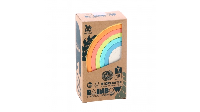 Mlitoys Bioplastic Stapelregenboog 7-delig