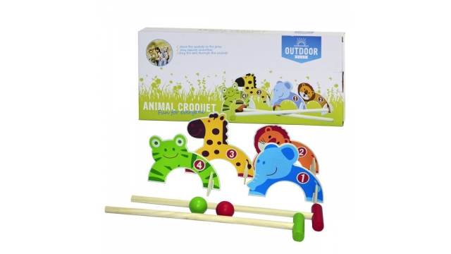 Outdoor Play Dieren Croquet Set