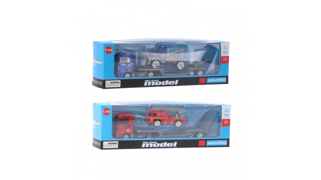 Die-Cast Transporter + Voertuig Assorti