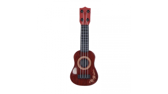 Mini Gitaar 26 cm Houtlook/Bruin