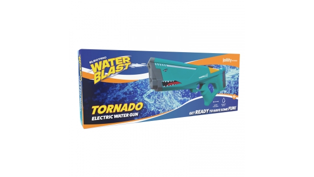 Waterblast Elektrische Waterpistool Tornado + 600 ml Bellenblaas Groen