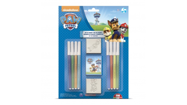 Paw Patrol Kleur- en Stempelset 11-delig