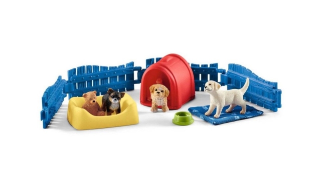 Schleich Puppyverblijf met Puppy's en Accessoires