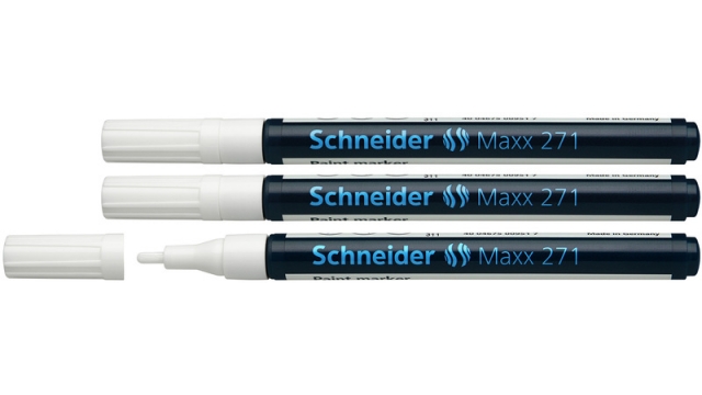 Schneider S-127149-3 Lakmarker Maxx 271 1-2 Mm Wit Set Van 3