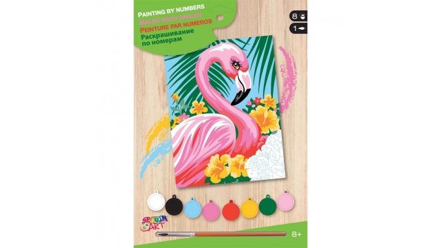 Sequin Art Schilderen op Nummer Flamingo