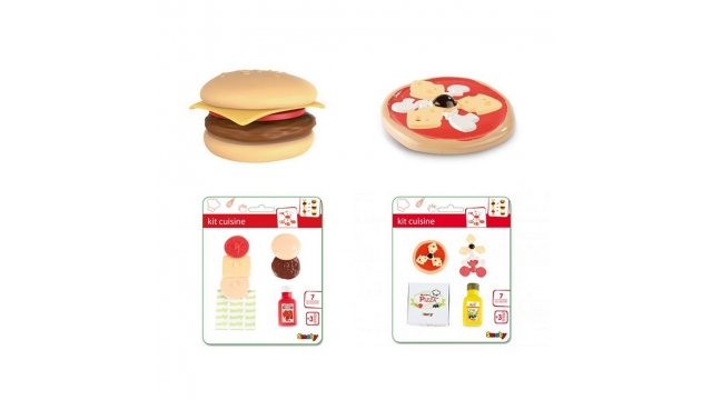 Smoby Pizza/Hamburger Set Verschillende uitvoeringen