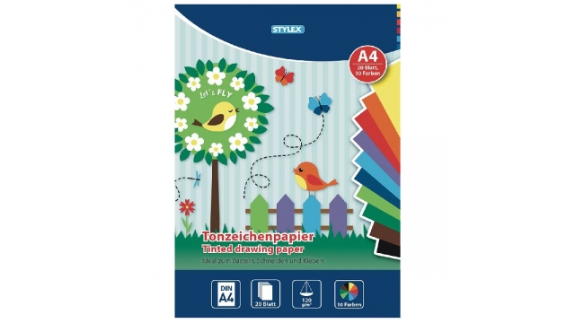 Stylex Hobby Papier A4 10 Kleuren 20 Stuks