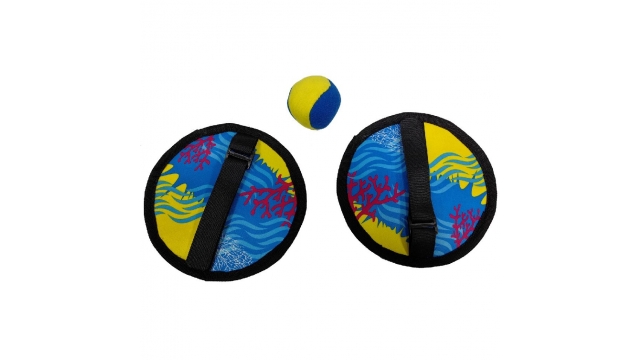 Summertime Soft Catch Ball Set Blauw/Geel