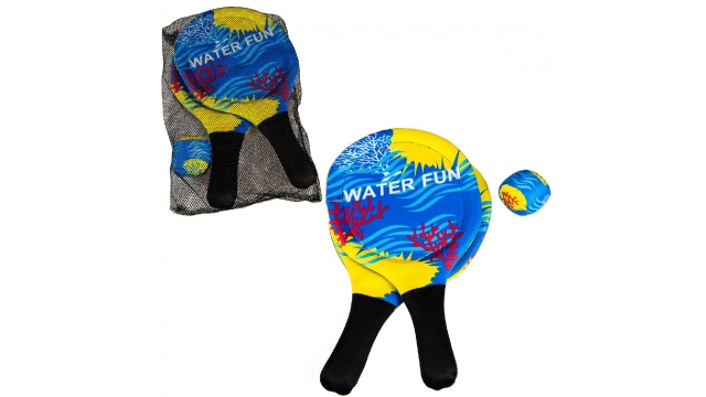 Summertime Water Fun Soft Beach Ball Set Blauw/Geel