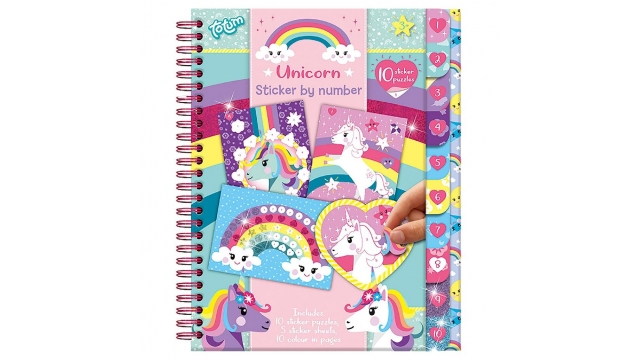 Totum Unicorn Sticker Op Nummer