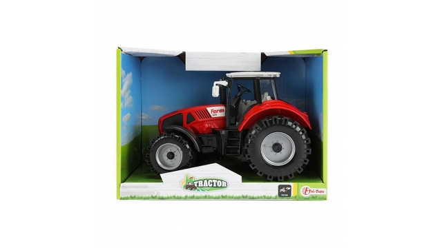 Tractor Tractor met Frictie 19 cm Rood/Zwart