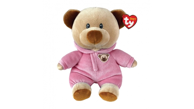 TY Baby Knuffel Pyjamabeer 15 cm Roze