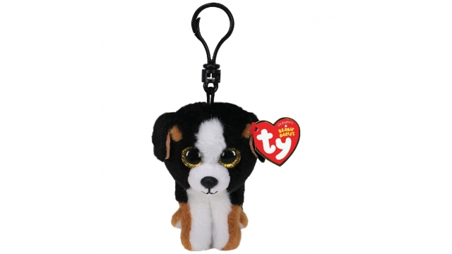 TY Beanie Babies Clip Hondenknuffel Roscoe 7 cm