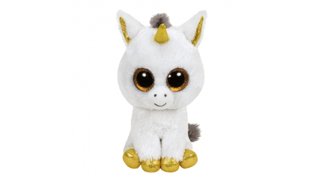 Ty Beanie Witte Eenhoorn Pegasus Knuffel 15cm