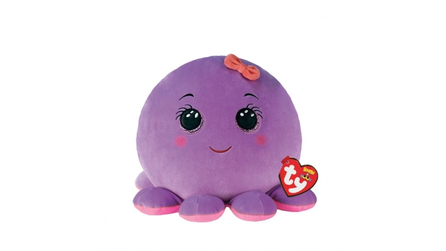 TY Squish a Boo Knuffelkussen Octopus Octavia 23x19x12 cm