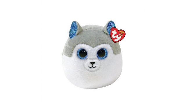 TY Squish A Boo Knuffelkussen Husky Slush 8 cm