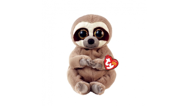 TY Beanie Babies Knuffel Luiaard Silas 15 cm