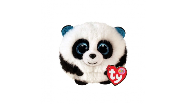 TY Puffies Knuffelbal Panda Bamboo 10 cm