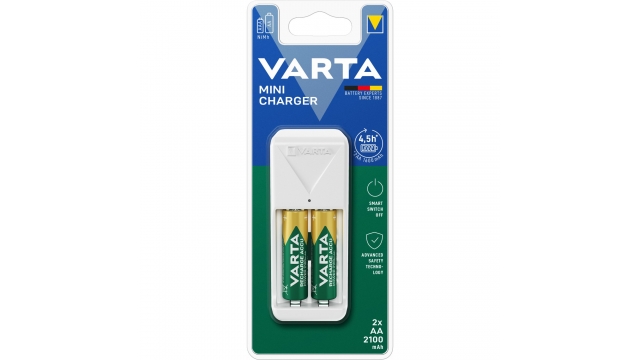 Varta Mini Lader + 2 AA Batterijen